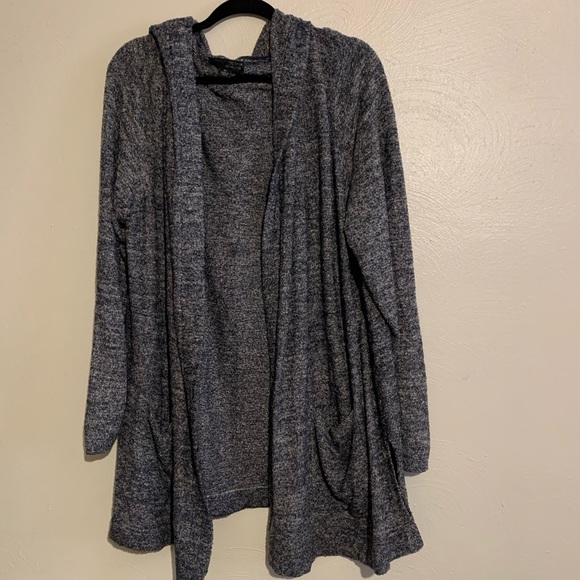 Barefoot Dreams Sweaters - Barefoot Dreams Cozy Chic Lite Cardigan Heathered Blue Plus size 3x